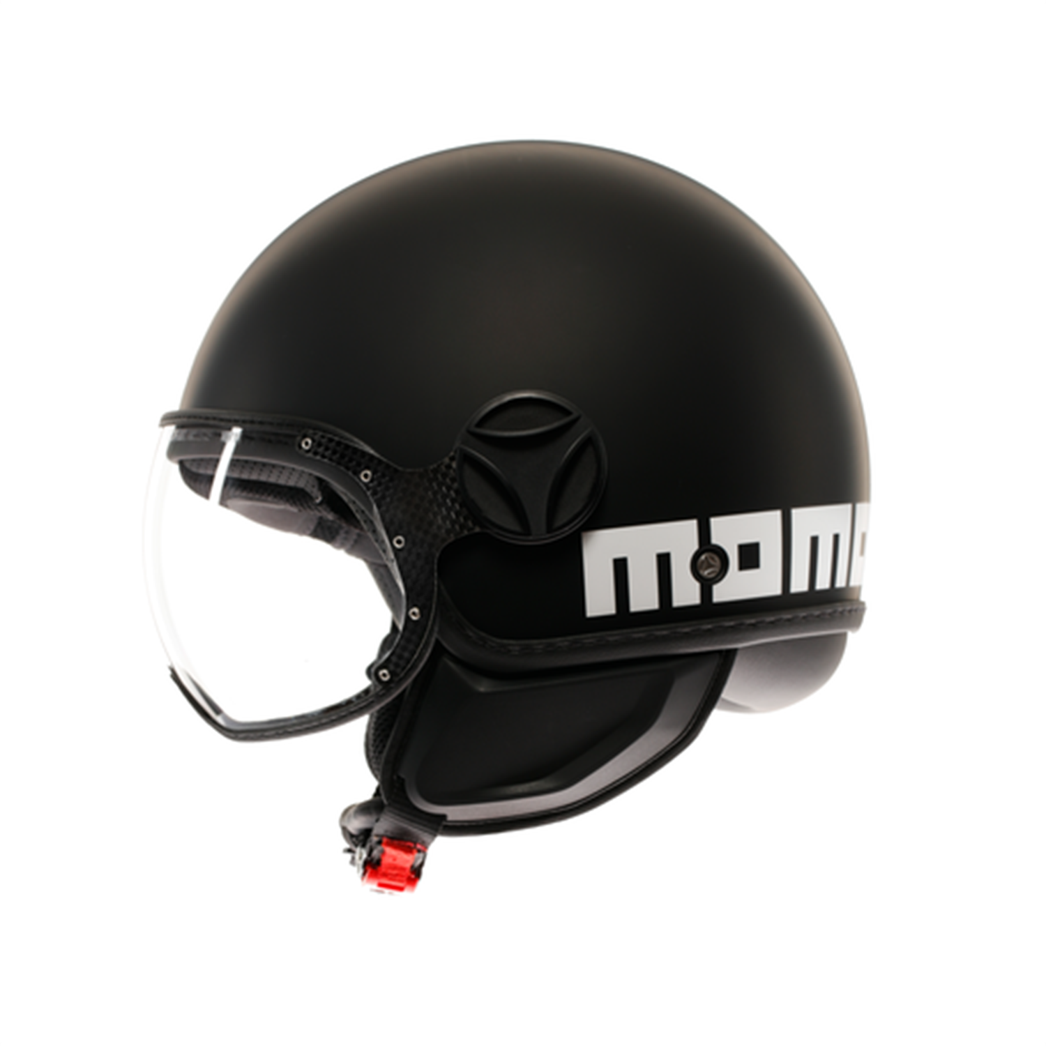 MOMO KASK/ FGTR CLASSIC MONO MATT BLACK/WHİTE