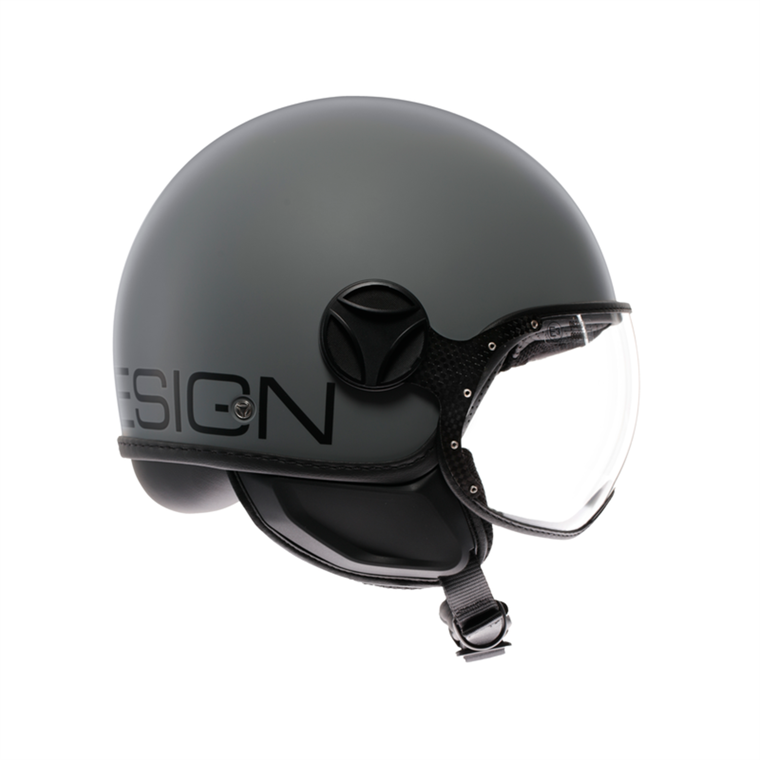 MOMO KASK/ FGTR CLASSIC MONO MATT GREY/BLACK