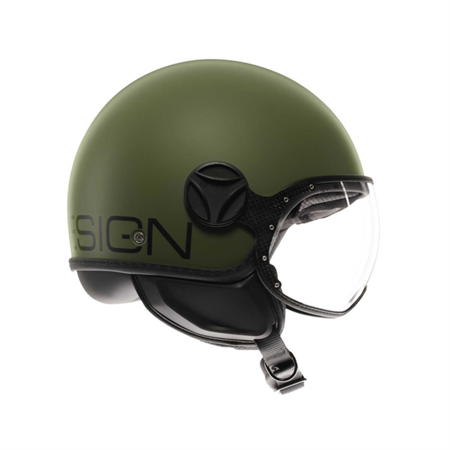 MOMO KASK/ FGTR CLASSIC MONO MATT MILITARY GREEN/BLACK