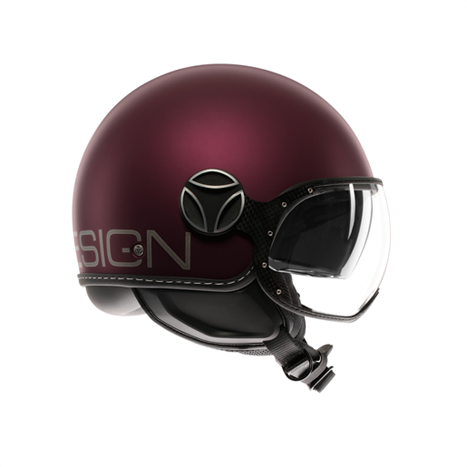 MOMO KASK/FGTR EVO MONO MATT AMARENA/SILVER