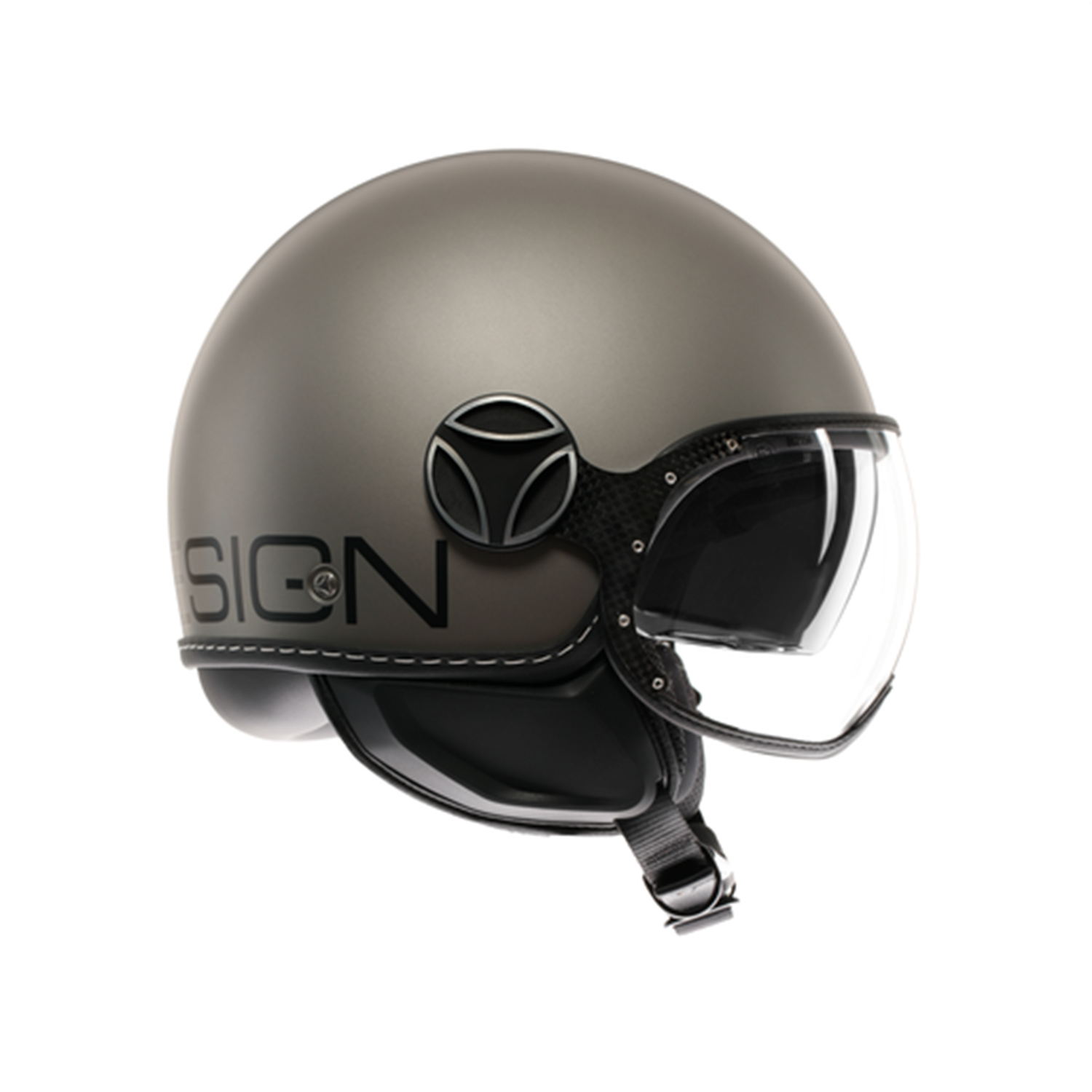 MOMO KASK/FGTR EVO MONO MATT TITANIUM FROST BLACK