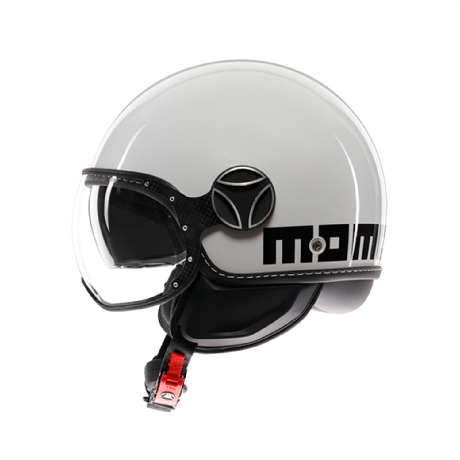 MOMO KASK/FGTR EVO MONO WHITE QUARZ/BLACK