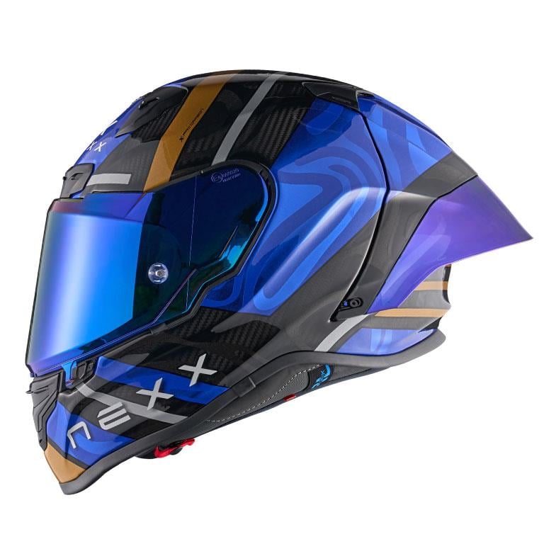 NEXX X.R3R SWIRL KARBON MAVİ KASK