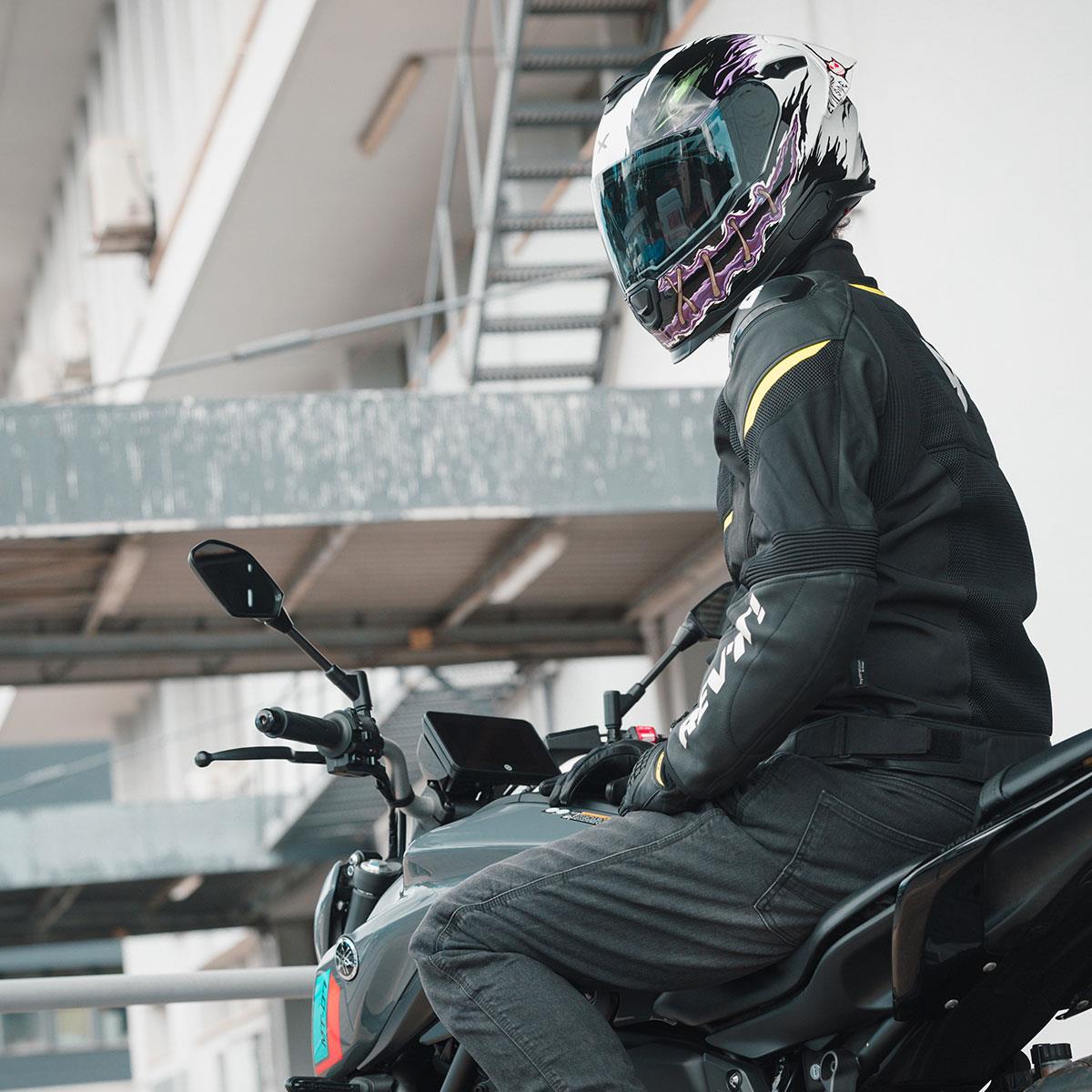 NEXX Y.100R NIGHT RIDER BEYAZ KASK