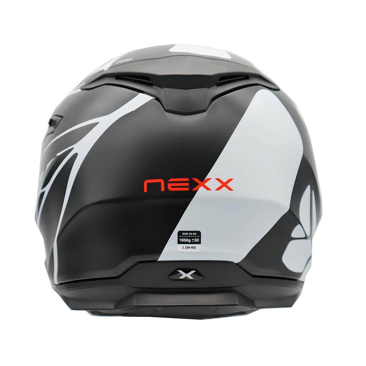 NEXX Y.100 B-SIDE MAT SİYAH-BEYAZ KASK