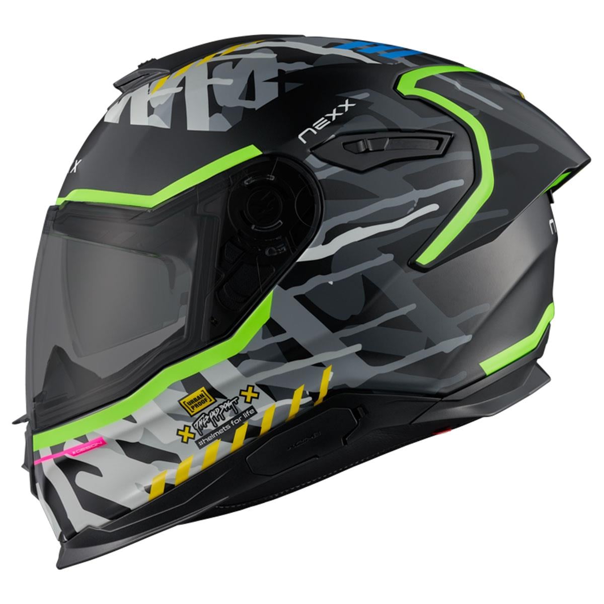 NEXX Y.100R URBANGRAM MAT SİYAH KASK