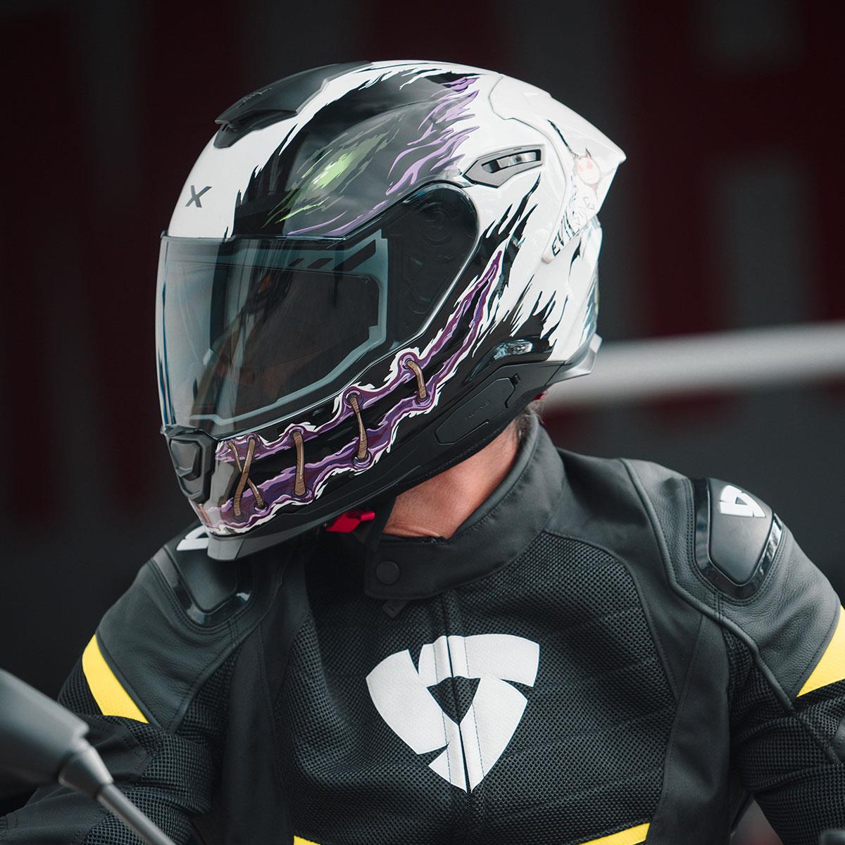 NEXX Y.100R NIGHT RIDER BEYAZ KASK