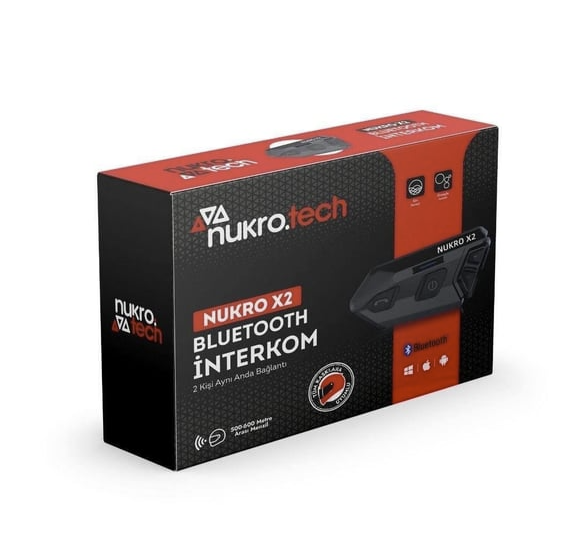 Nukro X2 Bluetooth 2 Kişilik İnterkom