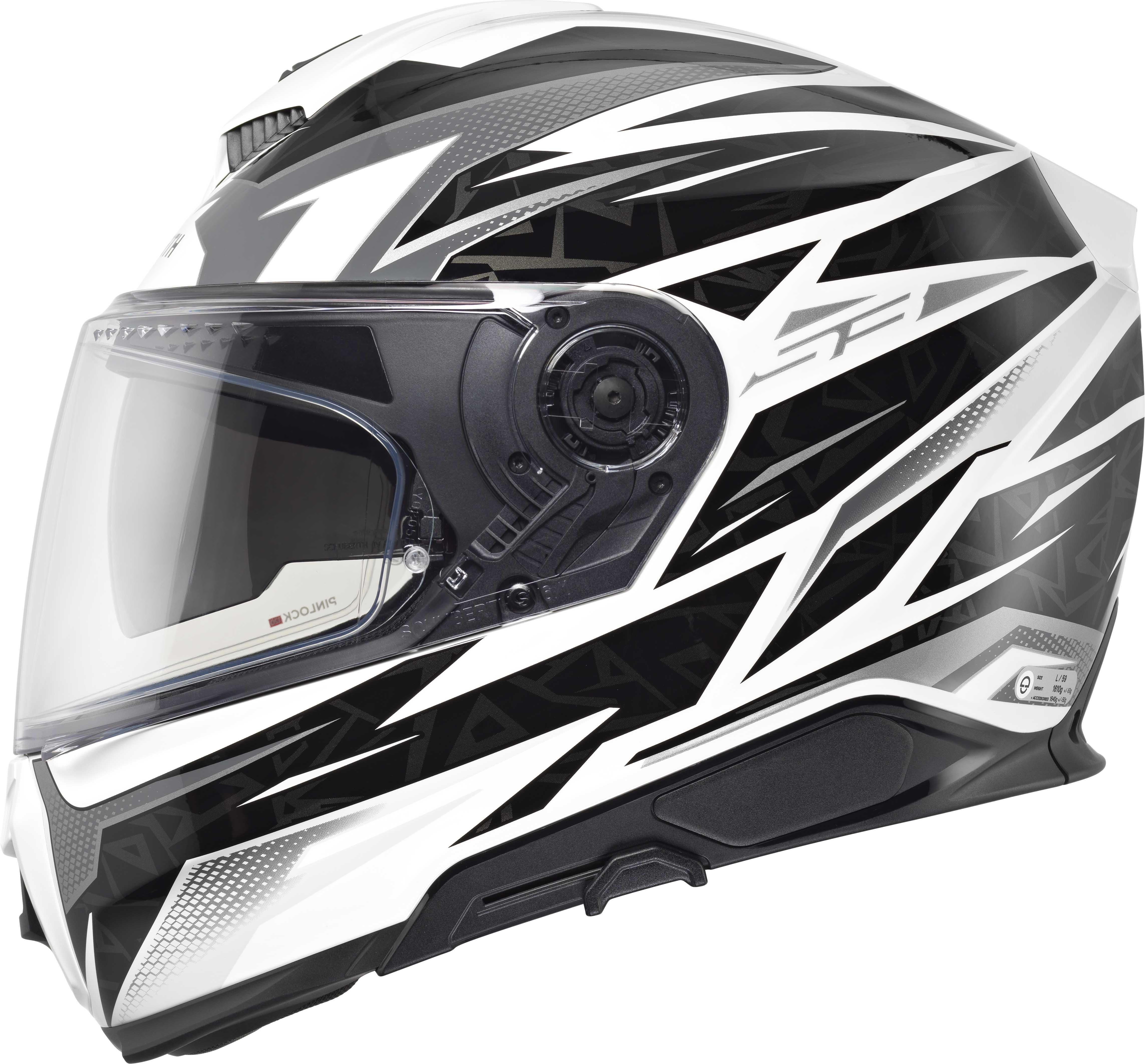 S3 Kapalı Motosiklet Kaskı Thunder White