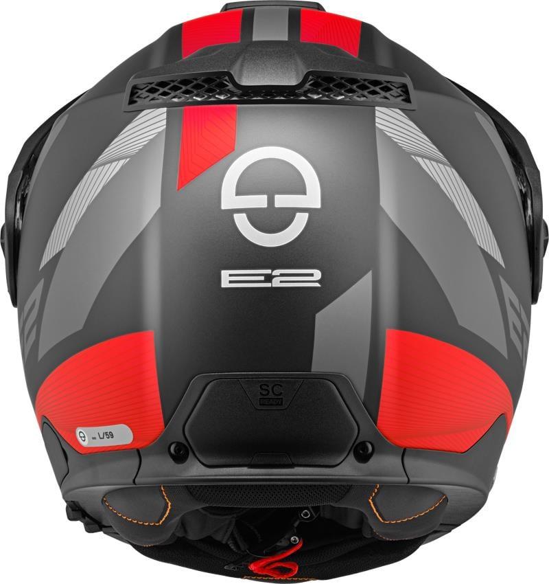 SCHUBERTH E2 DEFENDER RED ÇENE AÇILIR SİPERLİKLİ MOTOSİKLET KASKI