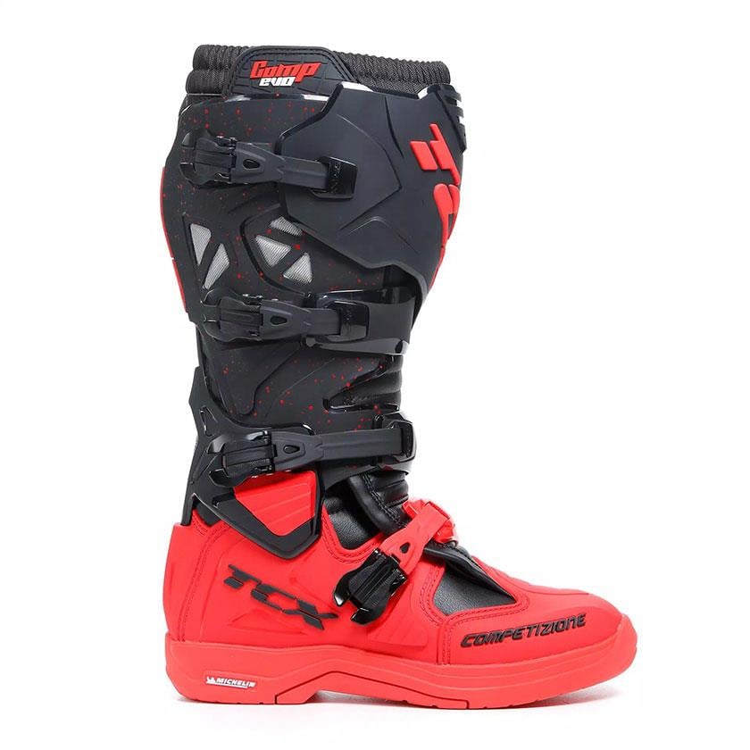 TCX COMP EVO 2 MICHELIN ÇİZME SİYAH-KIRMIZI