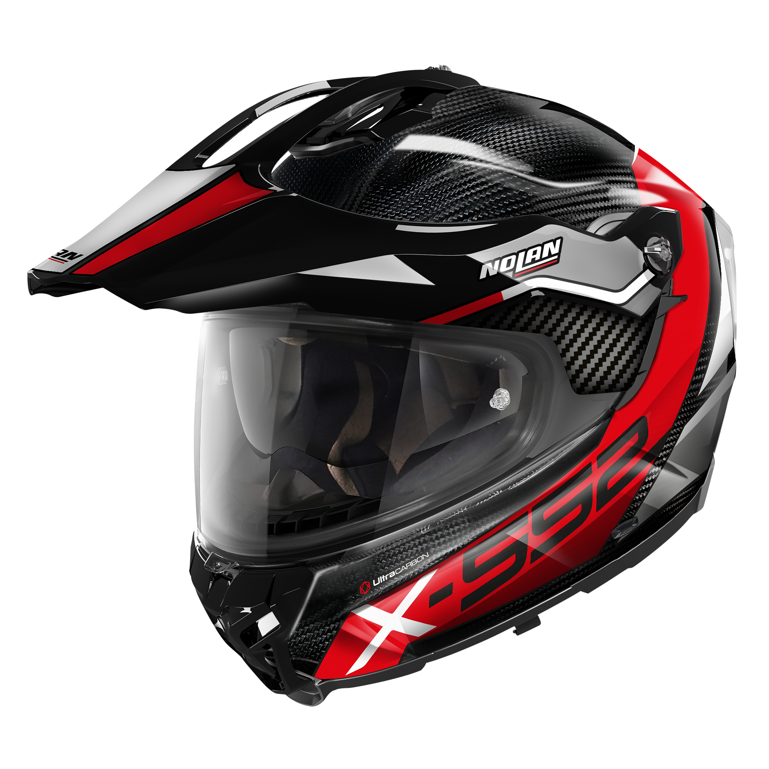 X-552 ULTRA DINAMO N-COM 022 KAPALI SİPERLİKLİ KARBON MOTOSİKLET KASKI
