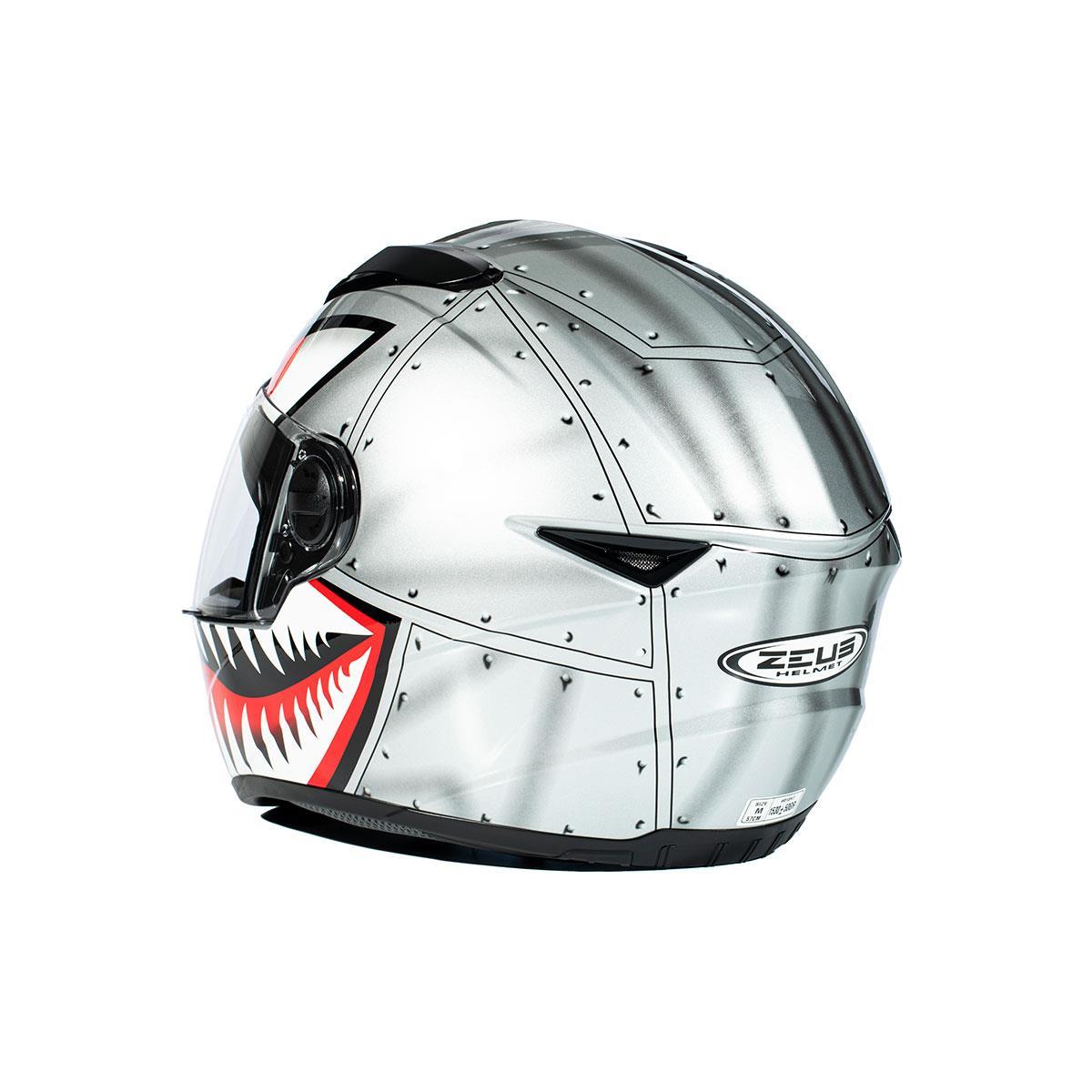 ZEUS KASK/ZS-811A SLV (S-01)/AL-38 BLACK