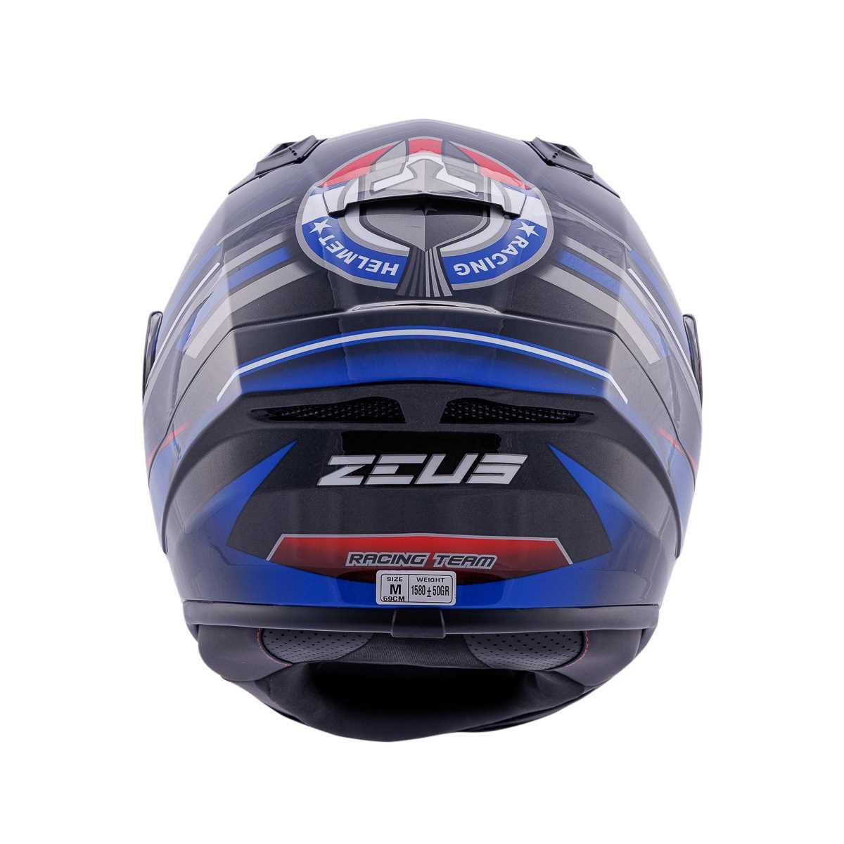 ZEUS KASK/ZS-826 PEARL BLACK BK15 BLUE