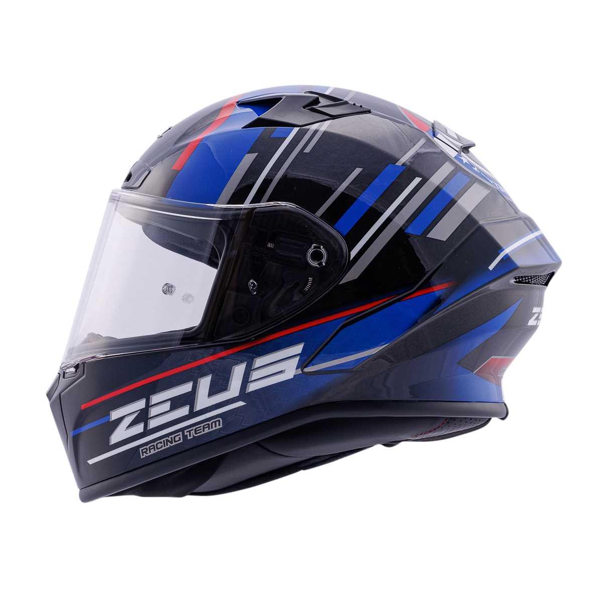 ZEUS KASK/ZS-826 PEARL BLACK BK15 BLUE