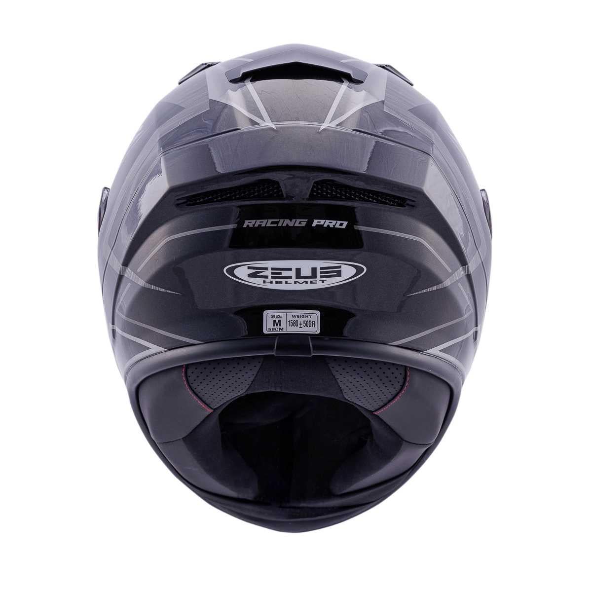 ZEUS KASK/ZS-826 PEARL BLACK BK3 SILVER