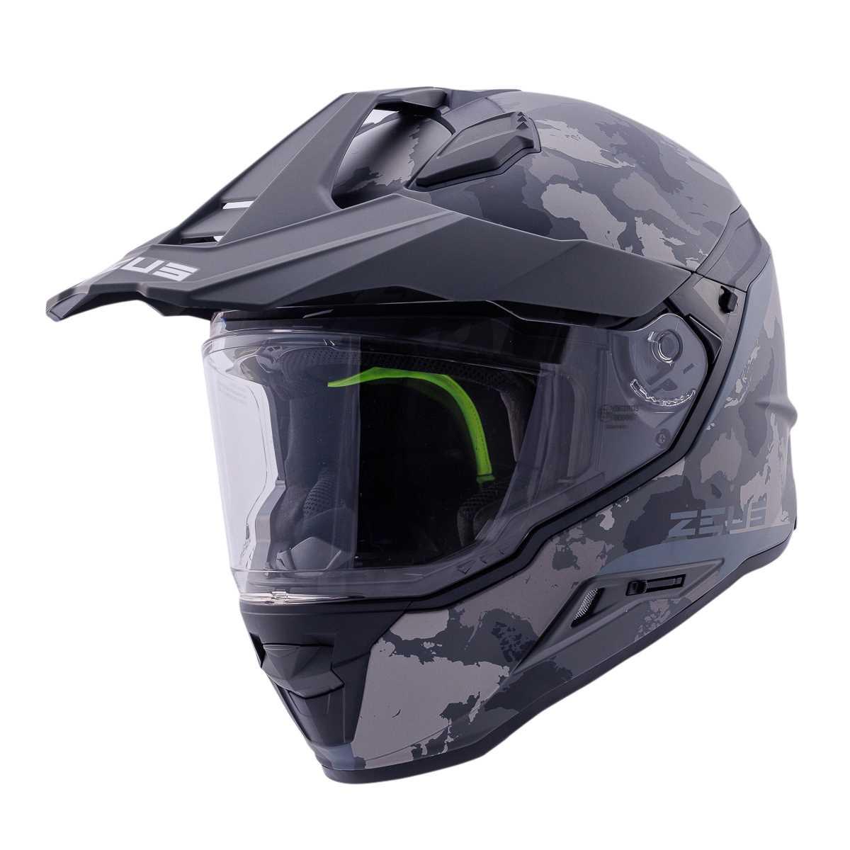 ZEUS KASK/ZS-913 BF6 MATT BLACK GREY BLACK SILVER