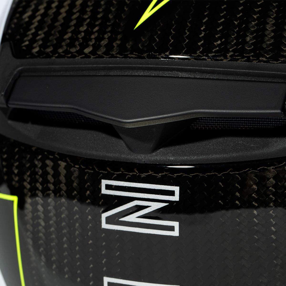 Zeus ZS-1800B Gloss Carbon AM8 Fluo Yellow Kapalı Kask