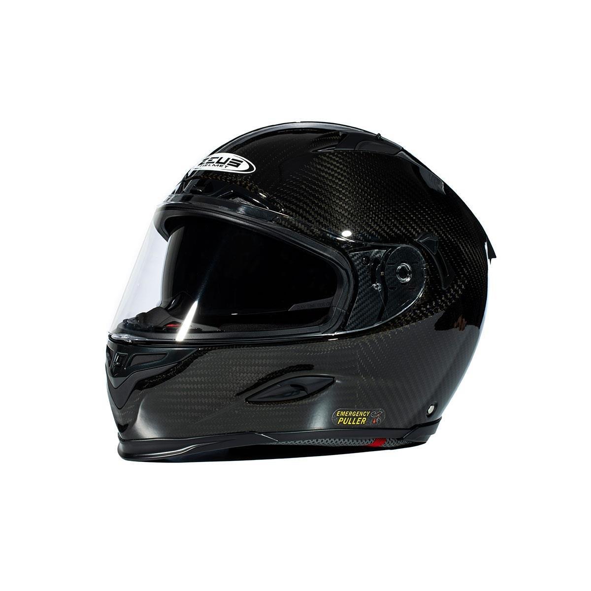 Zeus ZS-1800B Gloss Carbon Kapalı Kask