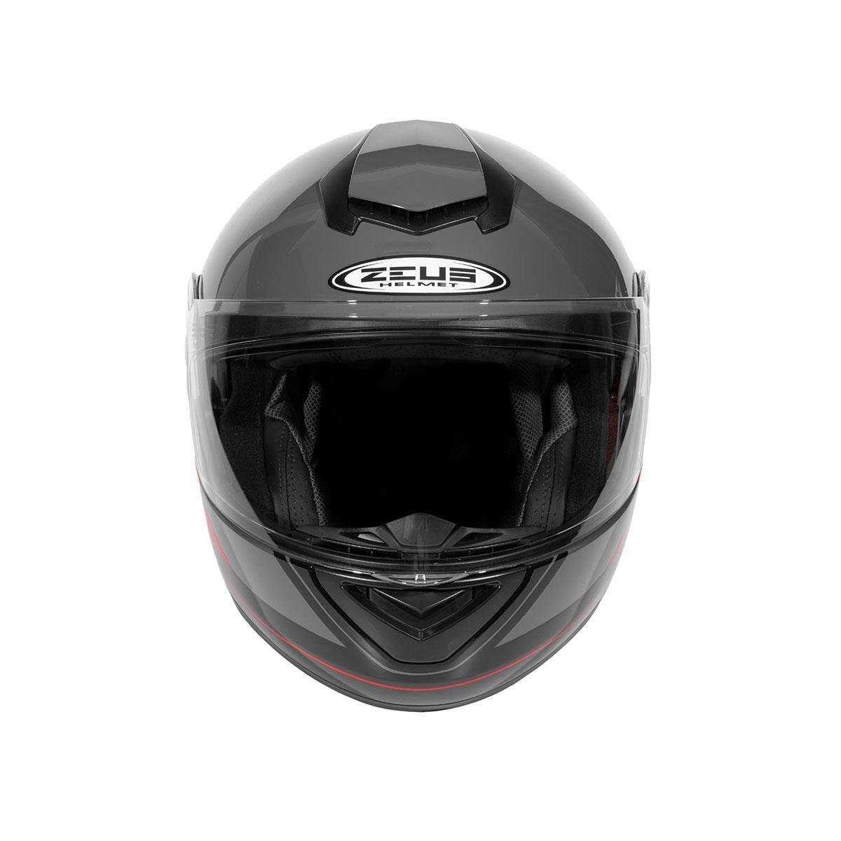 Zeus ZS-3050 BE7 Grey Red Çene Açılır Kask