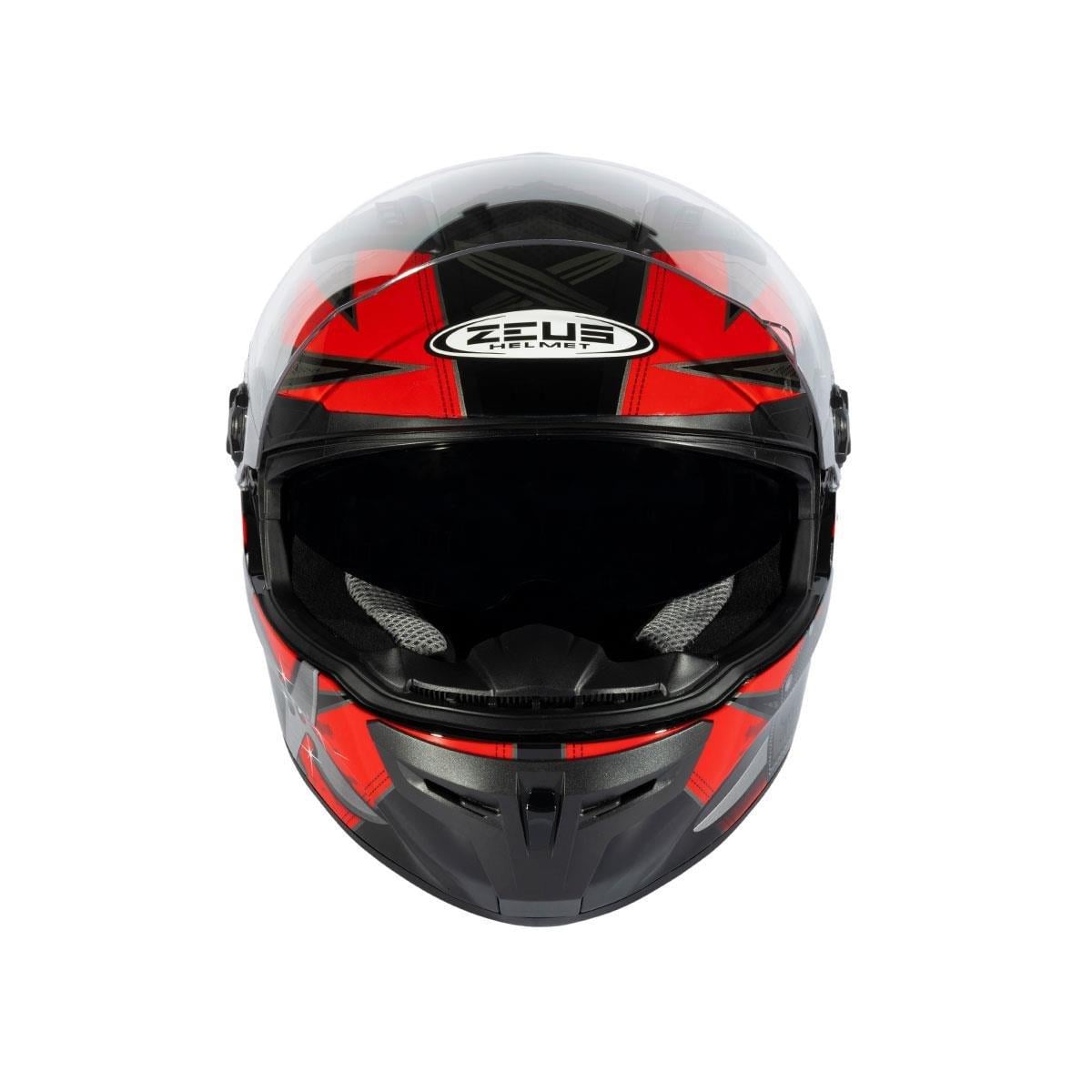 Zeus ZS-813A AN36 Black Red Kapalı Kask