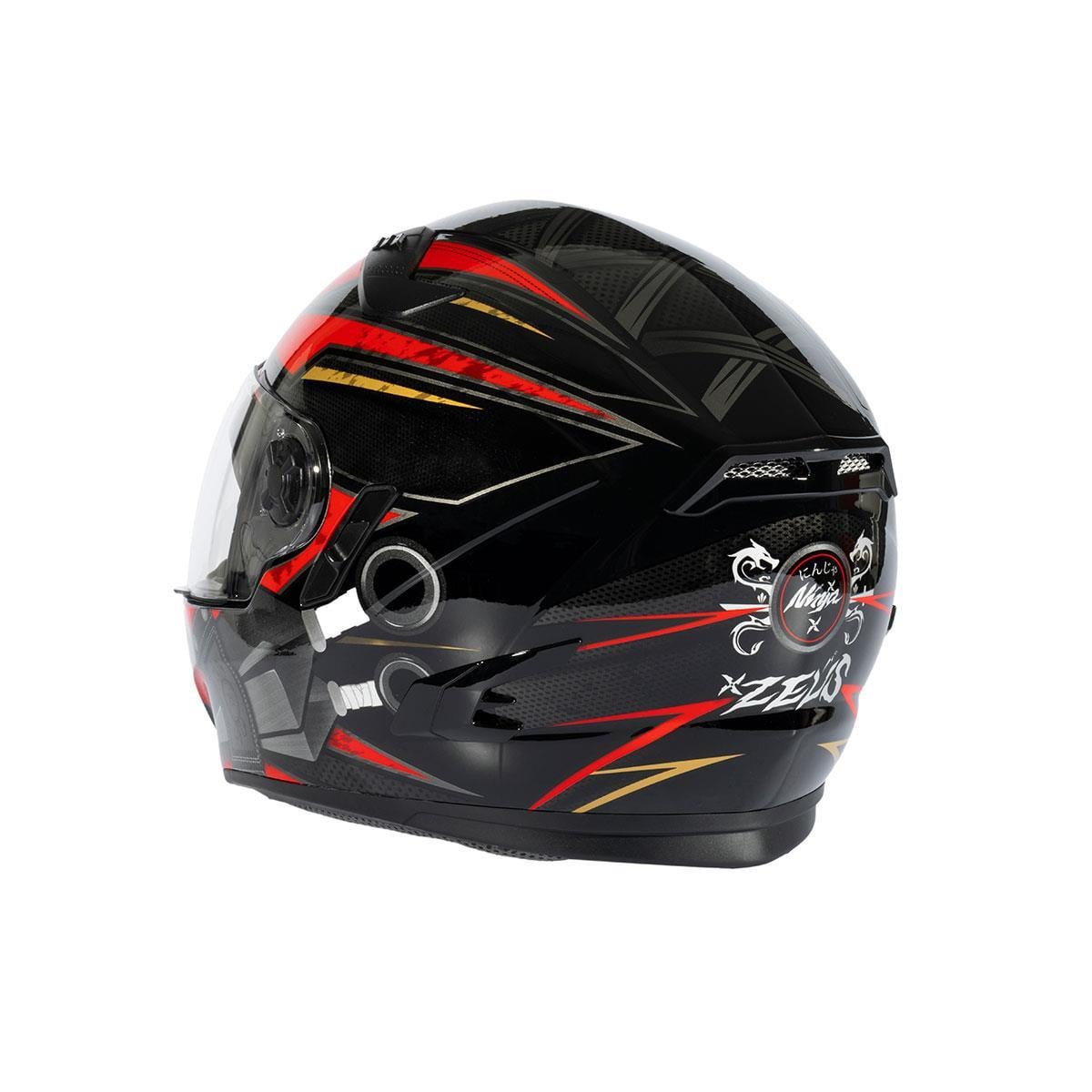 Zeus ZS-813A AN36 Black Red Kapalı Kask
