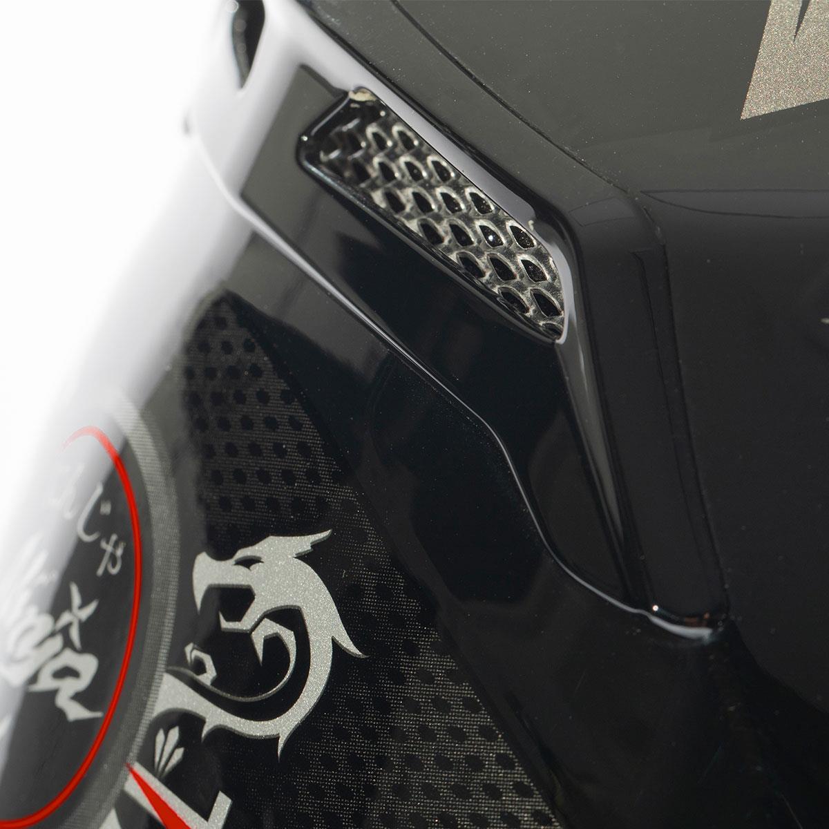 Zeus ZS-813A AN36 Black Red Kapalı Kask