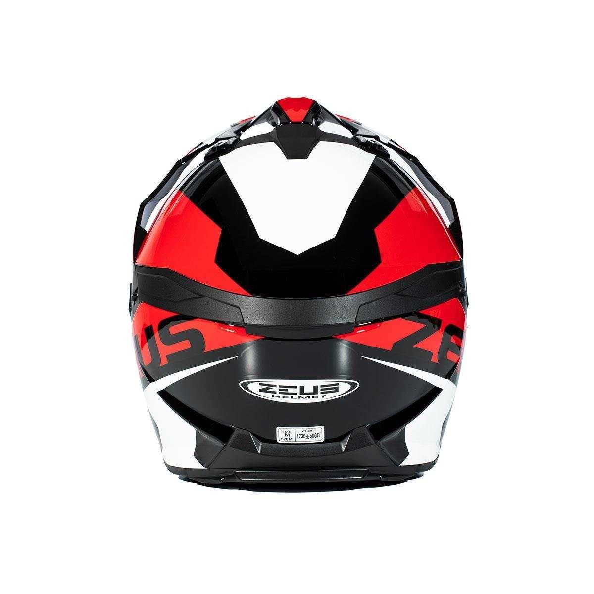 Zeus ZS-913 Solid Black BF8-Red Kapalı Kask
