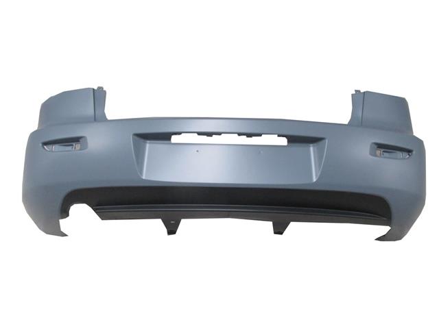 MAZDA 3- SD- 03/06; ARKA TAMPON GRİ (KARLIKLI/PLAKA/REFLEKTÖR DELİKLİ) (TYG)
