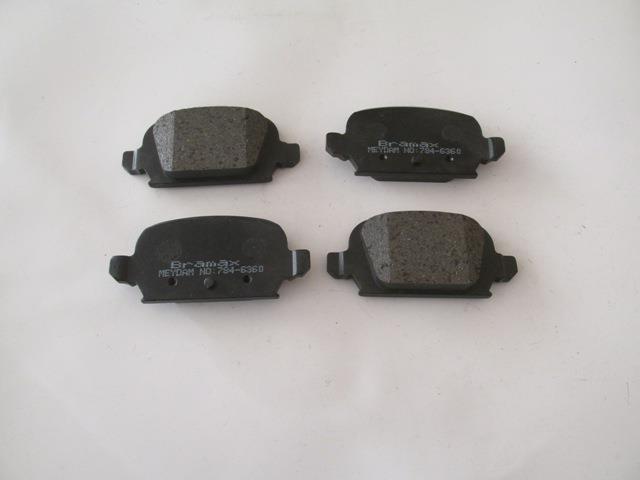 OPEL TIGRA- 03/07; ARKA FREN BALATASI 1,3/1,4/1,8cc (DİSK)(95,5X43,9X13,8)(BRAMAX)
