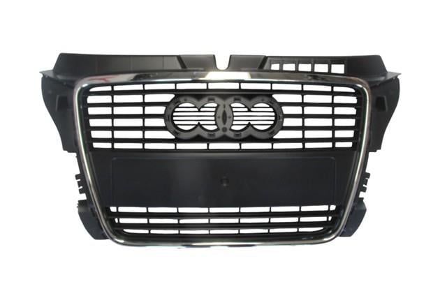 (YENİ ÜRÜN!!!)AUDI A3- 09/12; ÖN PANJUR SİYAH/NİKELAJ ÇITALI (TYG)