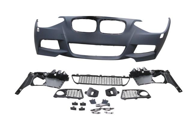(YENİ ÜRÜN!!!)BMW 1 SERI- F20- 12/15; ÖN TAMPON ASTARLI(SİS D.Lİ KAPAK/IZGRALI TAKIM/F.YIK.LI/SENSÖR DLİKLİ)M-TECH