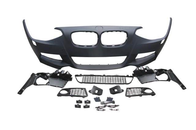 (YENİ ÜRÜN!!!)BMW 1 SERI- F20- 12/15; ÖN TAMPON ASTARLI(SİS D.Lİ KAPAK/IZGRALI TAKIM/F.YIK.LI/SENSÖR DLİKLİ)M-TECH