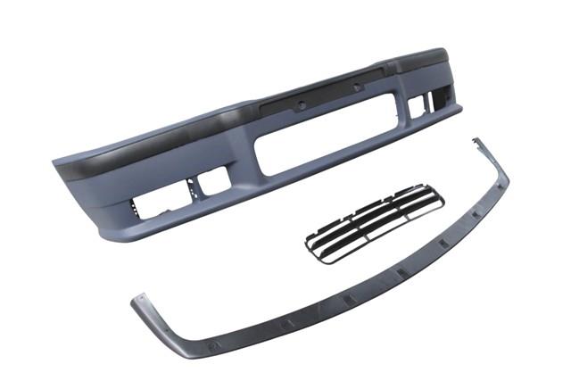 (YENİ ÜRÜN!!!)BMW 3 SERI- E36- 91/98; ÖN TAMPON ASTARLI (SPOİLERLİ/BANDLI/PANJURLU) (M-TECH/M3) (3 ÇITALI IZGARA)