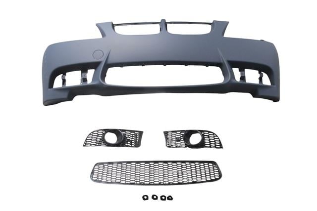 (YENİ ÜRÜN!!!)BMW 3 SERI- E90- 05/09; ÖN TAMPON ASTARLI(SİS D.Lİ KAPAK/IZGRALI/SEN.YUVALI/ÇEK.KAPAKLI)M3-STYLE/LCI