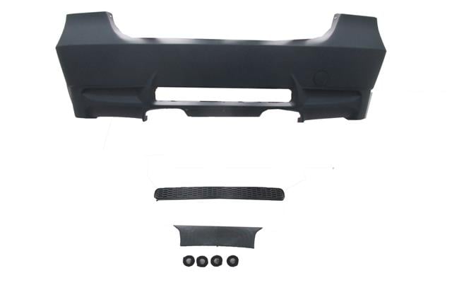 (YENİ ÜRÜN!!!)BMW 3 SERI- E90- 05/11; ARKA TAMPON ASTARLI(SENSÖR YUVASI/PANJURLU) (M3-STYLE/LCI)