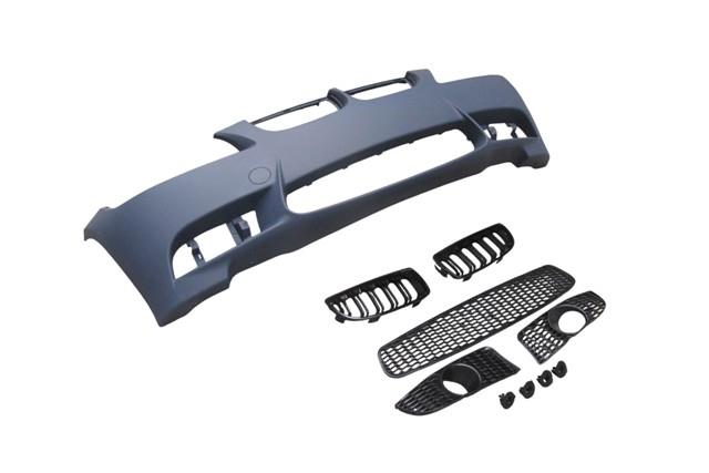 (YENİ ÜRÜN!!!)BMW 3 SERI- E90- 09/11; ÖN TAMPON GRİ(SİS D.Lİ KAPAK/PANJURLU/IZGARALI)SENSÖR AÇILR)M3-CNS-STYLE/LCI