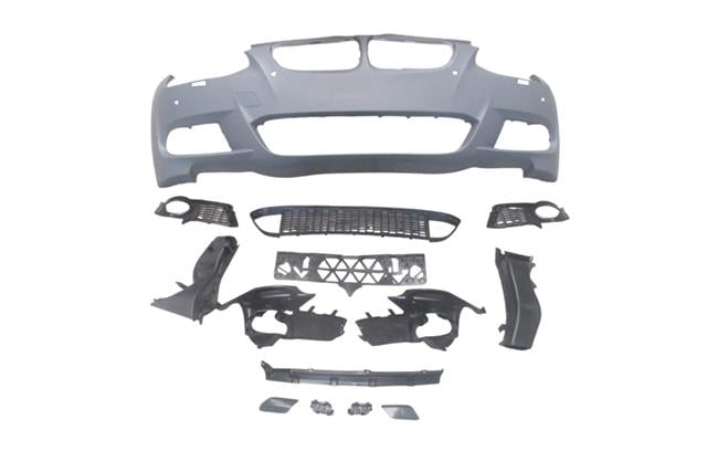 (YENİ ÜRÜN!!!)BMW 3 SERI- E92-E93- 10/12; ÖN TAMPON (SİS DELİKLİ KAPAK/IZGARALI/FAR.YIK.LI/SEN.DELİKLİ)M-TECH/LCI)