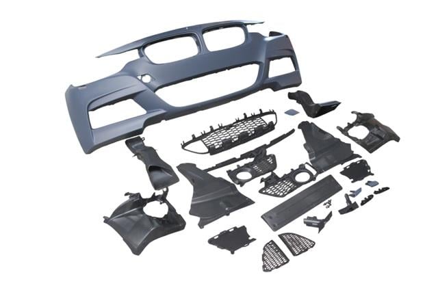 (YENİ ÜRÜN!!!)BMW 3 SERI- F30- 12/18; ÖN TAMPON (IZGARALI/PLAKA PLASTİKLİ) (F.YIK.LI) (M-TECH/LCI)