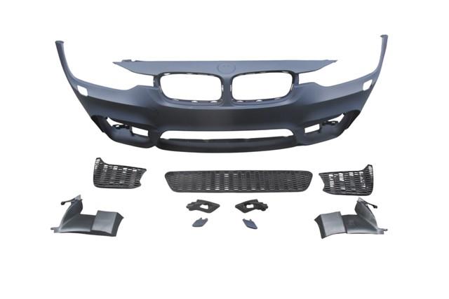 (YENİ ÜRÜN!!!)BMW 3 SERI- F30- 12/18; ÖN TAMPON ASTARLI (SİS DELİKSİZ KAPAK/IZGARALI/F.YIK.LI/ÇEK.KAPAKLI)M3/STYLE