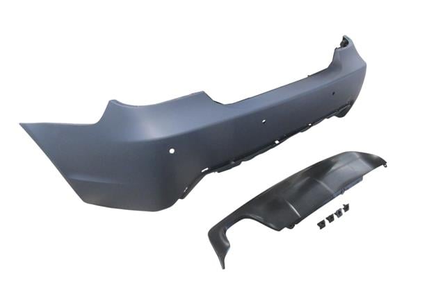 (YENİ ÜRÜN!!!)BMW 5 SERI- E60- 07/10; ARKA TAMPON (KARLIKLI/ASTARLI/ÇEK. KAPAKLI/SENSÖR DELİKLİ 18MM) (M-TECH/LCI)