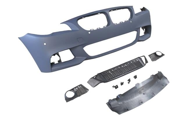 (YENİ ÜRÜN!!!)BMW 5 SERI- F10- 10/13; ÖN TAMPON ASTARLI(SİS D.Lİ KAPAK/IZGRALI/PLAKA PLAS./FAR.YIK.LI/SEN.D)M-TECH