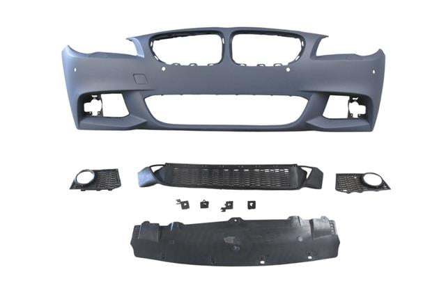 (YENİ ÜRÜN!!!)BMW 5 SERI- F10- 10/13; ÖN TAMPON ASTARLI(SİS D.Lİ KAPAK/IZGRALI/PLAKA PLAS./FAR.YIK.LI/SEN.D)M-TECH
