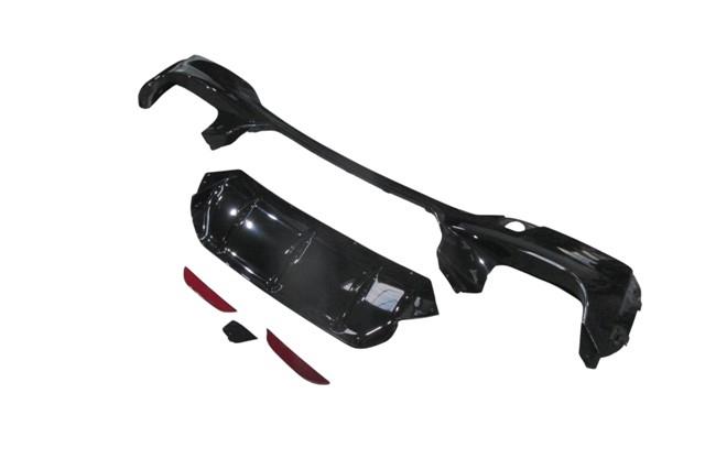 (YENİ ÜRÜN!!!)BMW 5 SERI- G30- 17/20; KARLIK PRLK SİYAH (ARKA TAMPON ALTI) (ÇEKİ DEMİR KAPAKLI/ÇİFT EGZOSLU)F90/M5