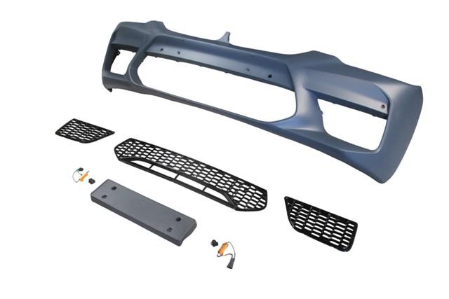 (YENİ ÜRÜN!!!)BMW 5 SERI- G30- 17/20; ÖN TAMPON (SİS DELİKSİZ KAPAK/IZGARALI/PLAKA PL./SEN.D.Lİ) (F90/M5/STYLE)