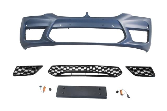 (YENİ ÜRÜN!!!)BMW 5 SERI- G30- 17/20; ÖN TAMPON (SİS DELİKSİZ KAPAK/IZGARALI/PLAKA PL./SEN.D.Lİ) (F90/M5/STYLE)