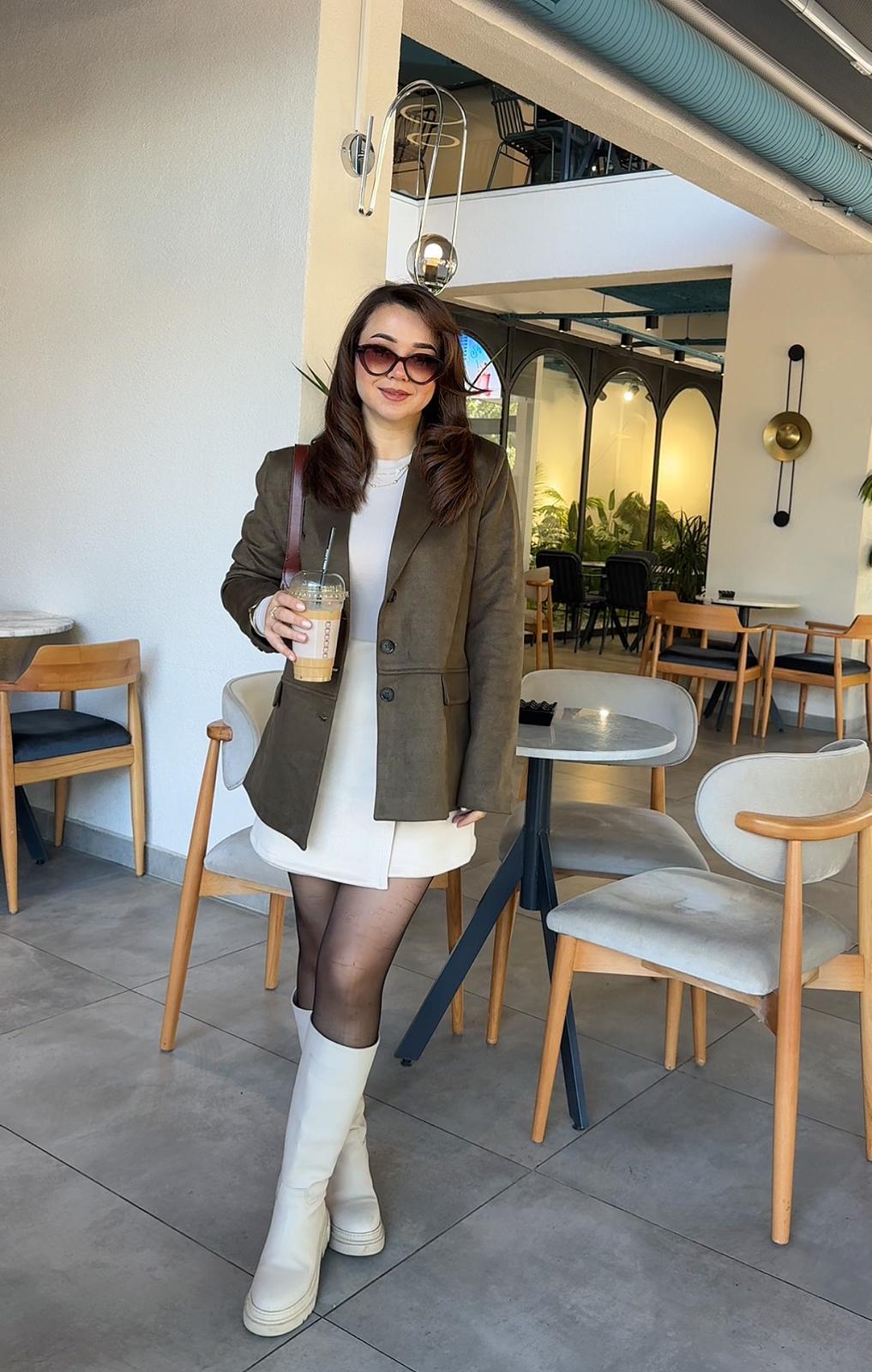 Süet Blazer Ceket