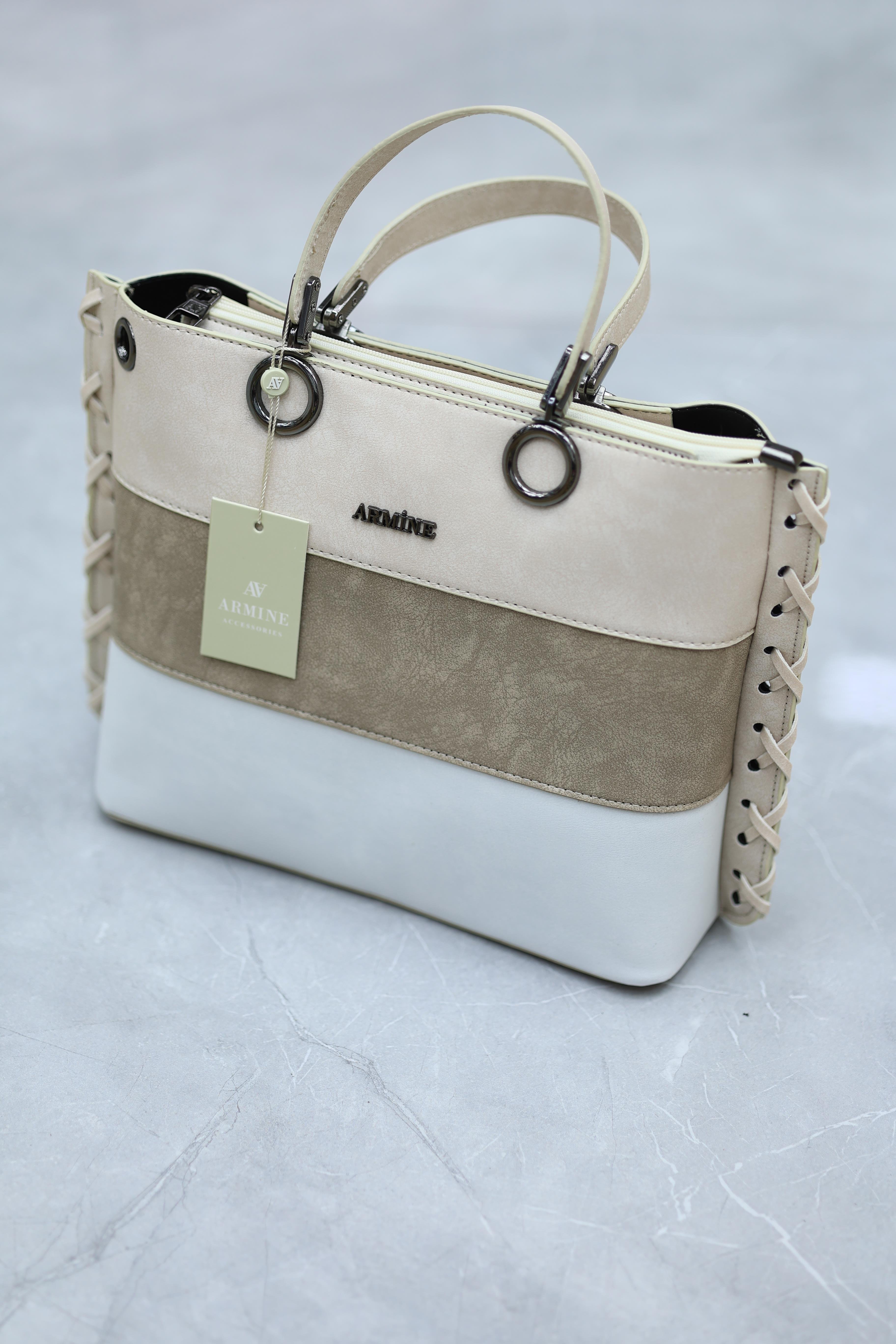Armine Renkli Krem Bayan Çantası 209