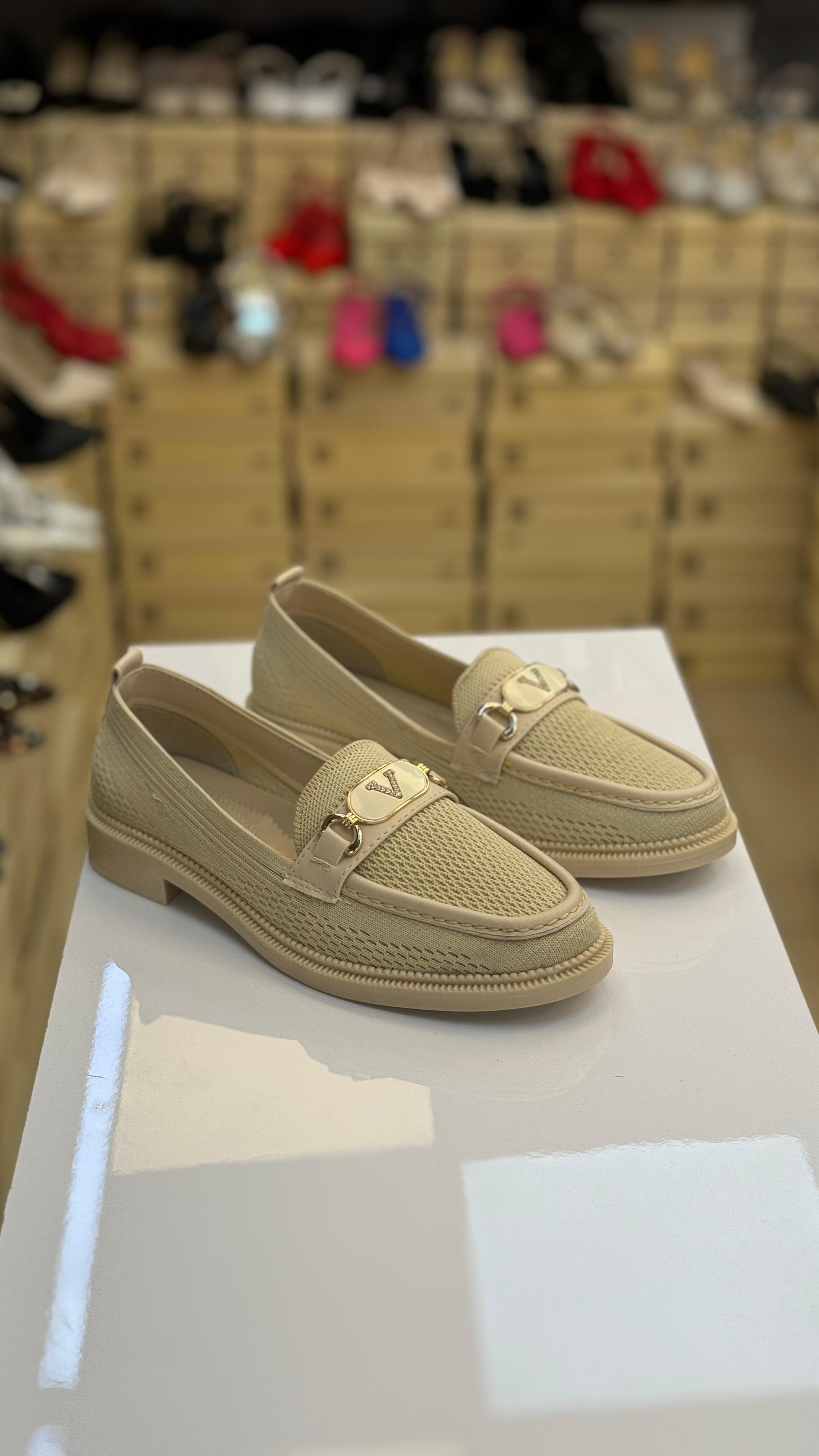 Günlük Triko Örgü Çok Rahat Babet Ten Rengi