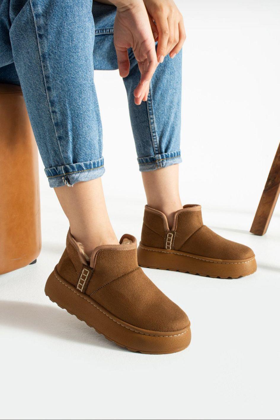 İçi Kürklü Kalın Taban Bot Taba